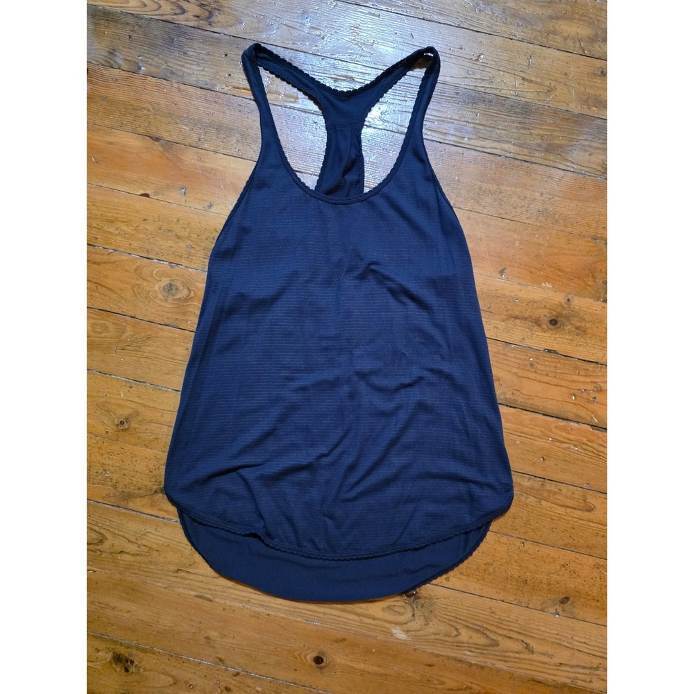 Lululemon Swiftly Tech Racerback Tank Top Navy Blue Athletic Womens 6 Size M
